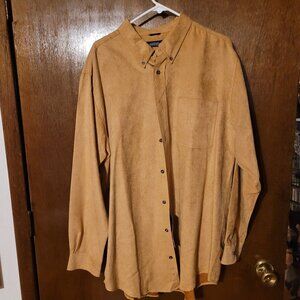 Faux suede shirt